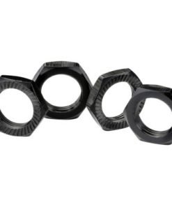 Hex locknut 17mm black (4)