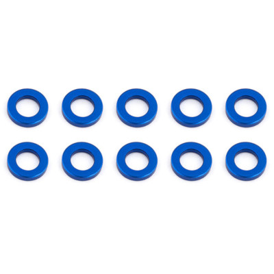 AS31382 Team Associated Ballstud Washers, 5.5x1.0 mm, blue aluminum
