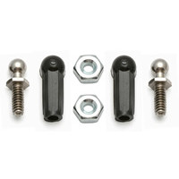 AS6273 Team Associated RC10 Ballstud Set .30, silver