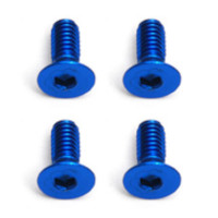 AS8549 Team Associated FT Screws, Blue Aluminum 2.5x6 mm FHCS