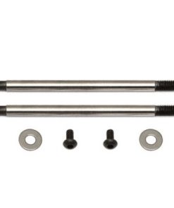 AS91620 Team Associated FT 3x27.5 mm Shock Shafts (V2), Chrome