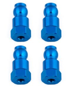 AS91817 Team Associated Shock Bushings, 14 mm, blue aluminum