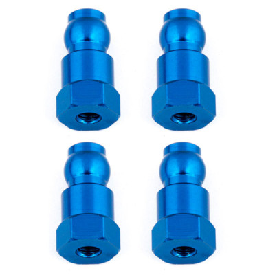 AS91817 Team Associated Shock Bushings, 14 mm, blue aluminum