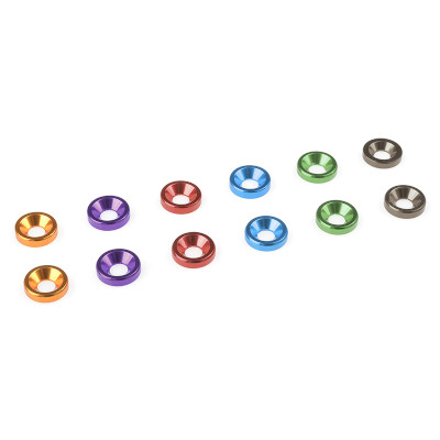 Alu. sluitring voor M3 Verzonkenkopschroeven BD=8mm Paars 10