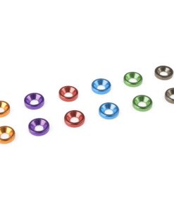 Alu. sluitring voor M3 Verzonkenkopschroeven BD=8mm Blauw 10