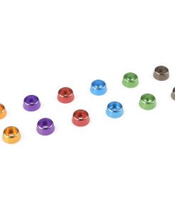 Alu. sluitring voor M2.5 Cilinderkopschroeven BD=7mm Rood 10