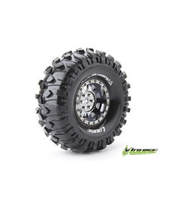 CR-ROWDY Crawler Band+velg Super Soft 1.9" Chroom Zwart Hex