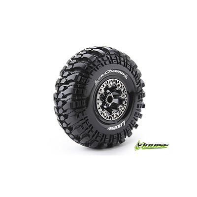 CR-CHAMP Crawler Band+velg Super Soft 2.2" Chroom Zwart Hex