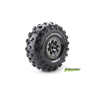 CR-ROWDY Crawler Band+velg Super Soft 2.2" Chroom Zwart Hex