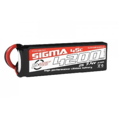 RC plus LiPo Sigma 45C 4200mAh 2S1P 7.4V XT60