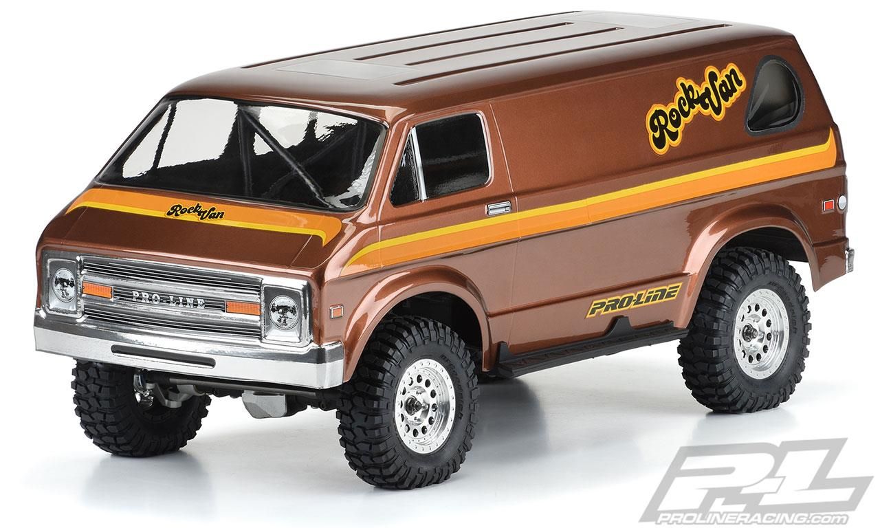 Proline 70s Rock Van Clear Body for 12.3" (313mm) Wheelbase Scale Crawlers