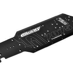Team Corally - Chassis LWB Swiss Made 7075 T6 3mm Hard Anodised Black