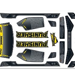 Team Corally - Body Decal Sheet - Punisher XP - 1 pc