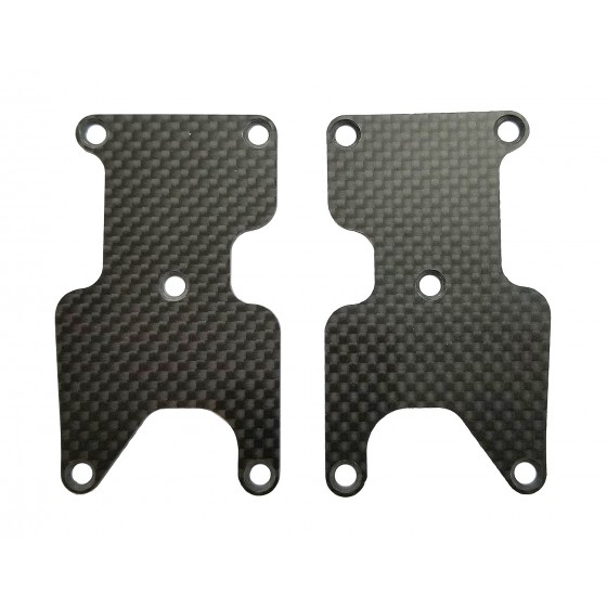 AS81436 Team Associated RC8B3.2 FT Rear Suspension Arm Inserts, carbon fiber, 1.2mm