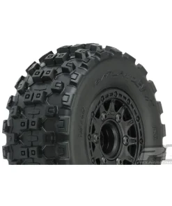 Proline BADLANDS SC 2.2"/3.0" M2 TIRES MOUNTED ON RAID 12MM HEX WHEELS (2)