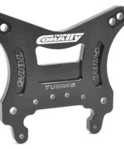Team Corally - Shock Tower - Asuga XLR - Front - Swiss Made 7075 T6 - 5mm - Hard Anodised - Black - Made In Italy
