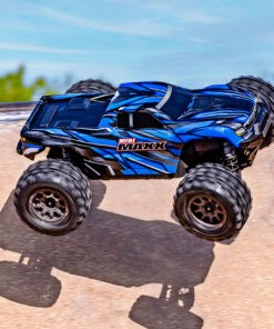Alternative view of TRX107154-1-BLK Traxxas Mini Maxx BL-2s Black incl battery & USB charger