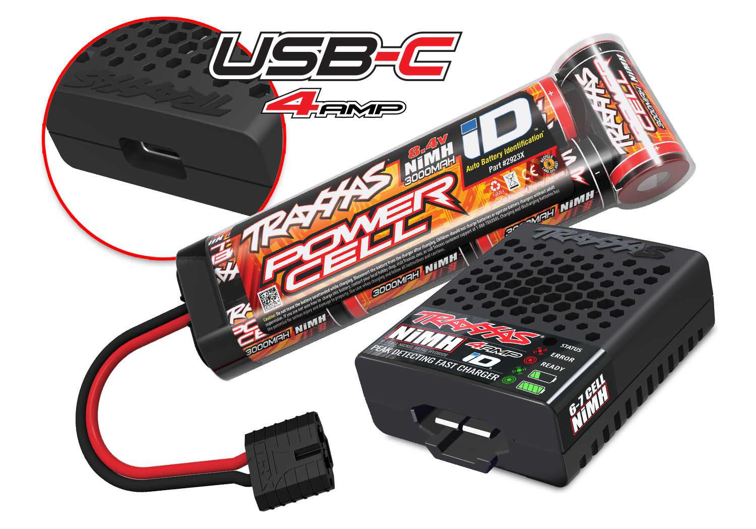 Traxxas Slash: 1/10-Scale 2WD brushed HD w/USB-C - Red X - Afbeelding 10