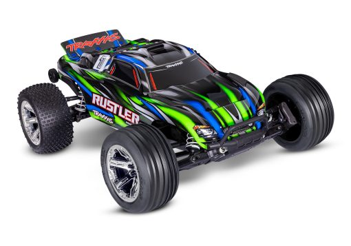 TRX37354-4GRN Traxxas Rustler 2WD BL-2s HD GREEN - Afbeelding 5