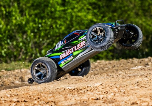 TRX37354-4GRN Traxxas Rustler 2WD BL-2s HD GREEN - Afbeelding 9