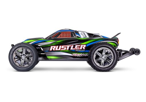 TRX37354-4GRN Traxxas Rustler 2WD BL-2s HD GREEN - Afbeelding 21