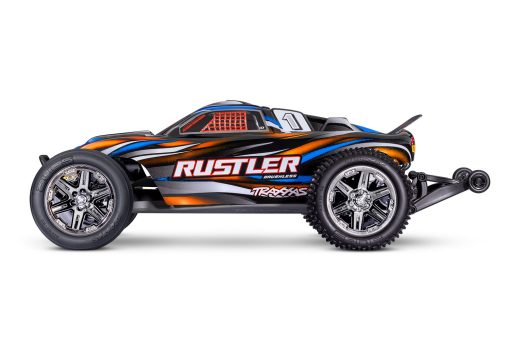 TRX37354-4GRN Traxxas Rustler 2WD BL-2s HD GREEN - Afbeelding 22