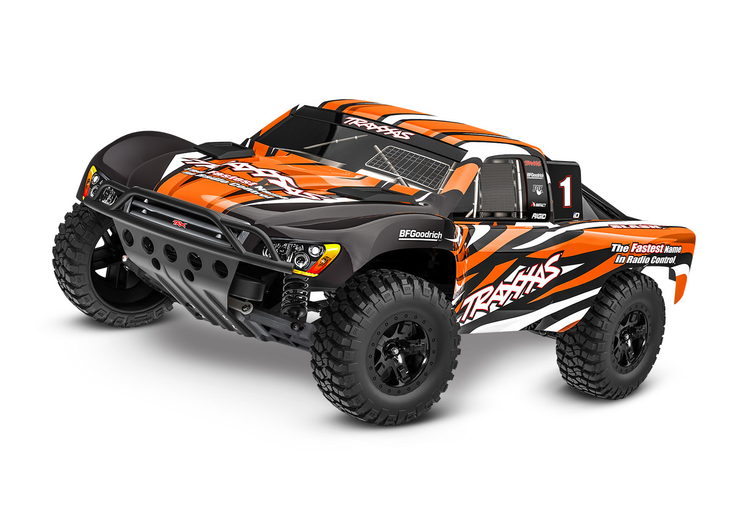 Traxxas Slash: 1/10-Scale 2WD brushed HD w/USB-C - Orange X
