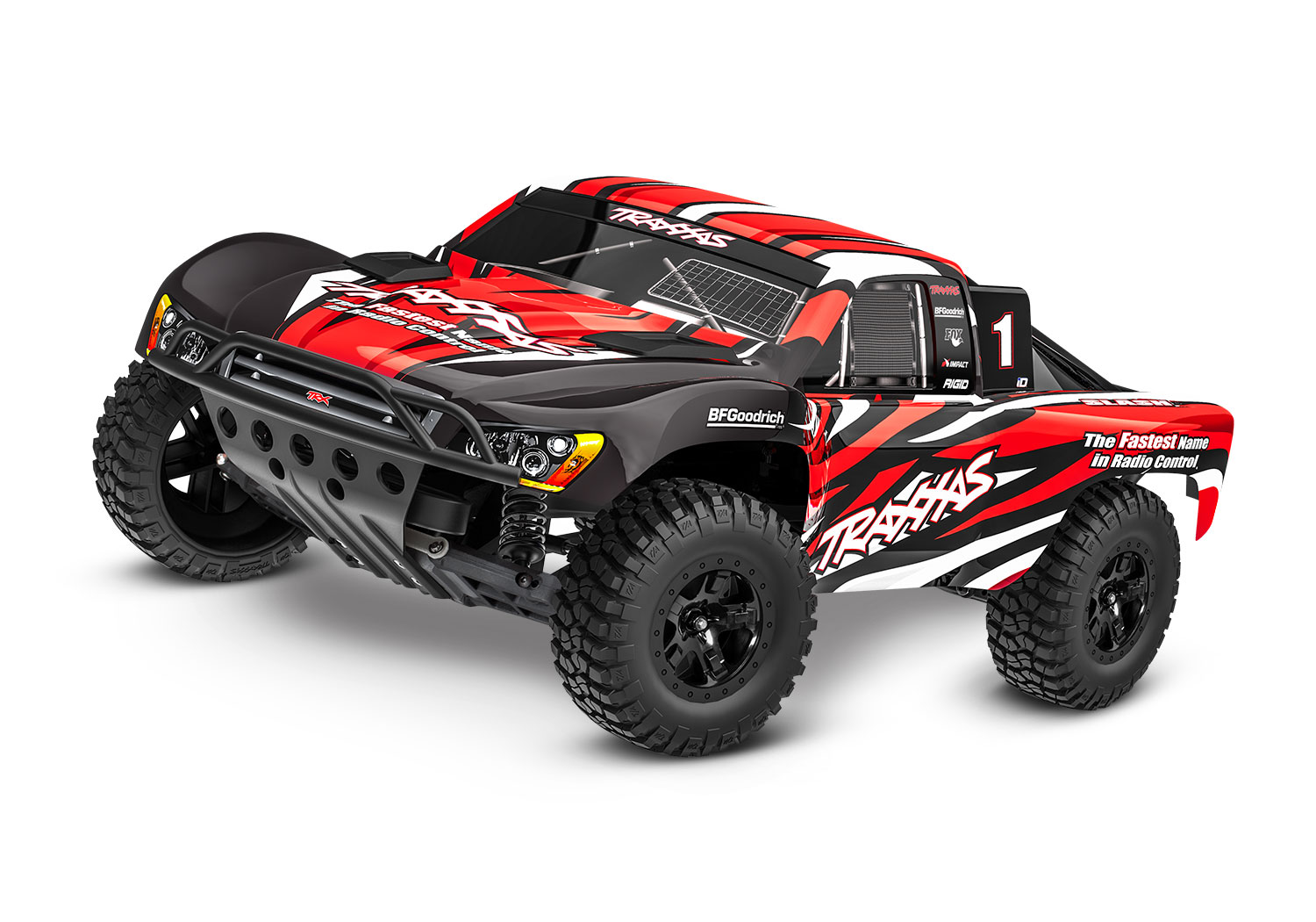 Traxxas Slash: 1/10-Scale 2WD brushed HD w/USB-C - Red X