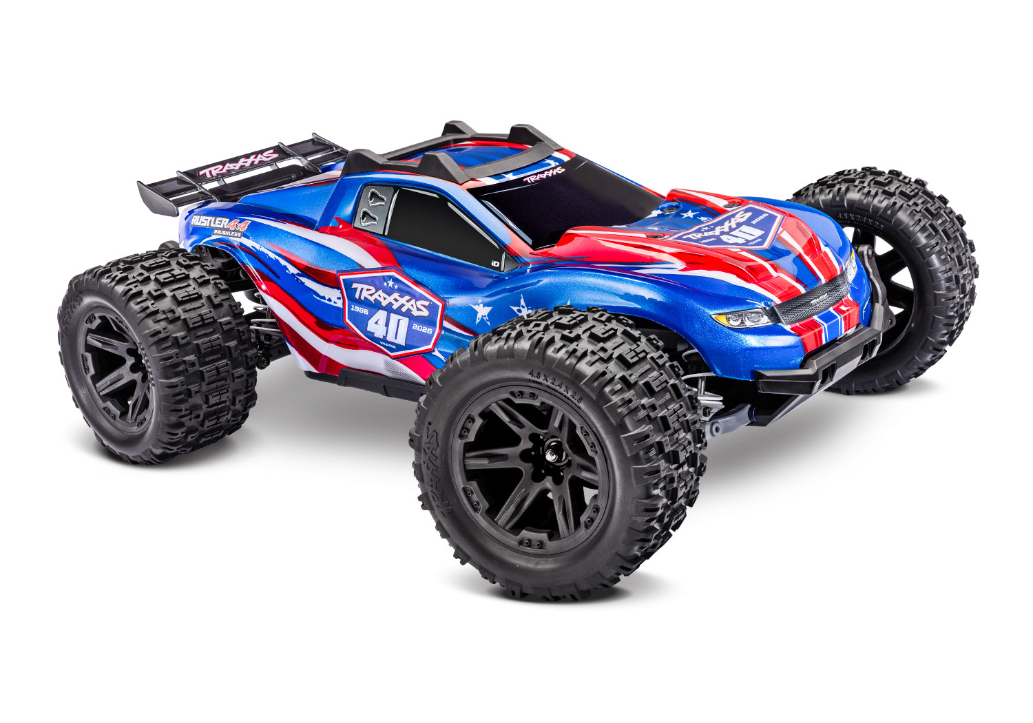 TRX67464-4-40TH Traxxas Rustler 4X4 HD VX3 Brushless, 40th Ed.