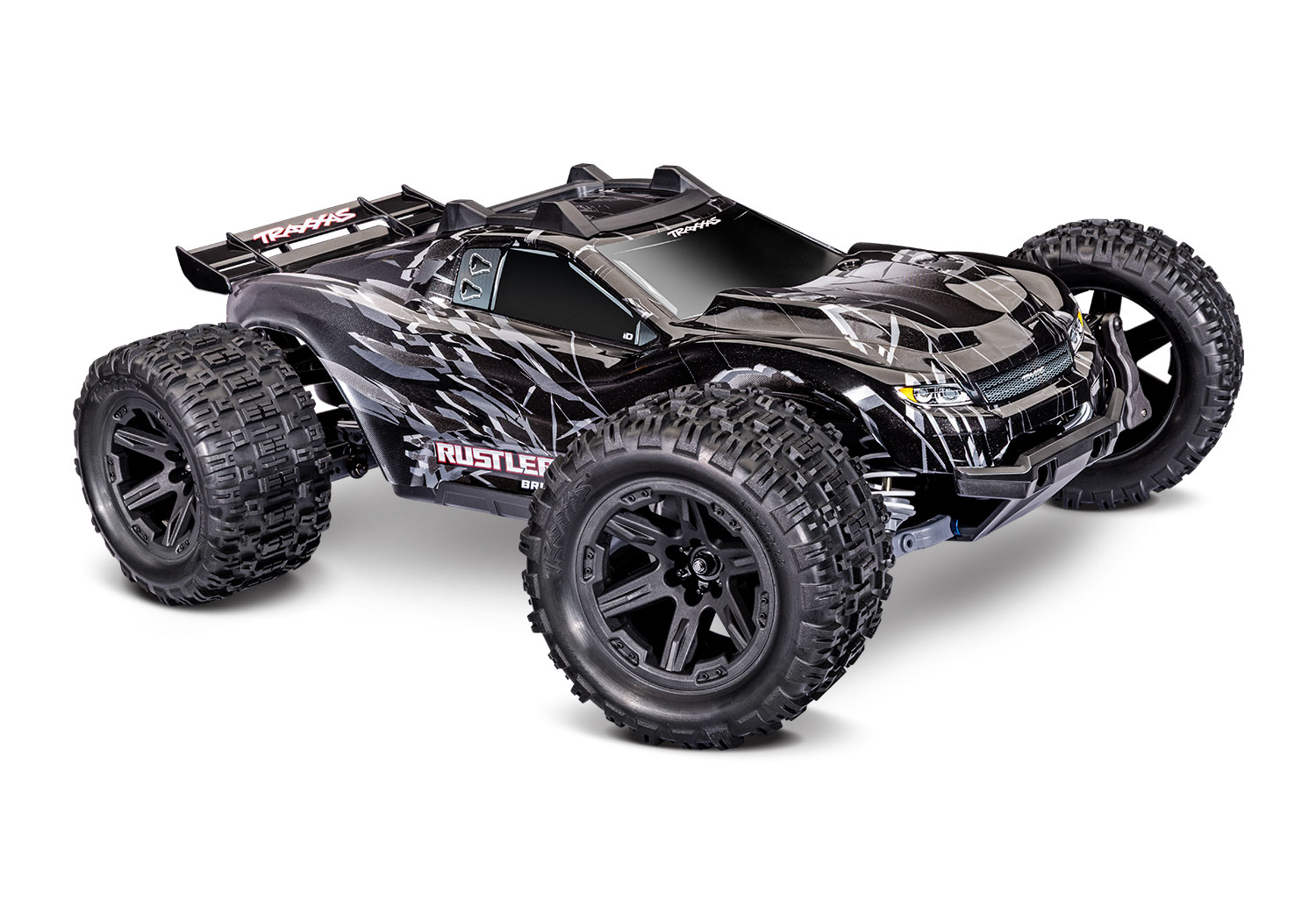 TRX67464-4-BLK Traxxas Rustler 4X4 HD VX3 Brushless, Black