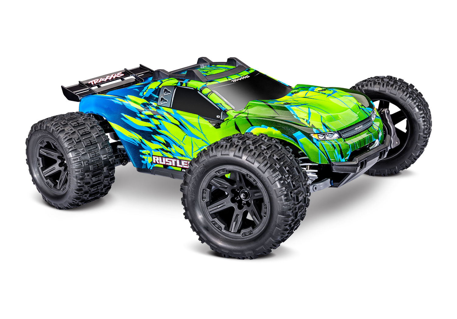 TRX67464-4-GRN Traxxas Rustler 4X4 HD VX3 Brushless, Green