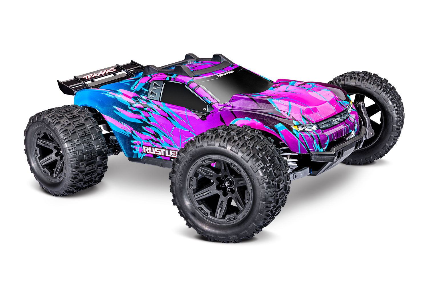 TRX67464-4-PRPL Traxxas Rustler 4X4 HD VX3 Brushless, Purple