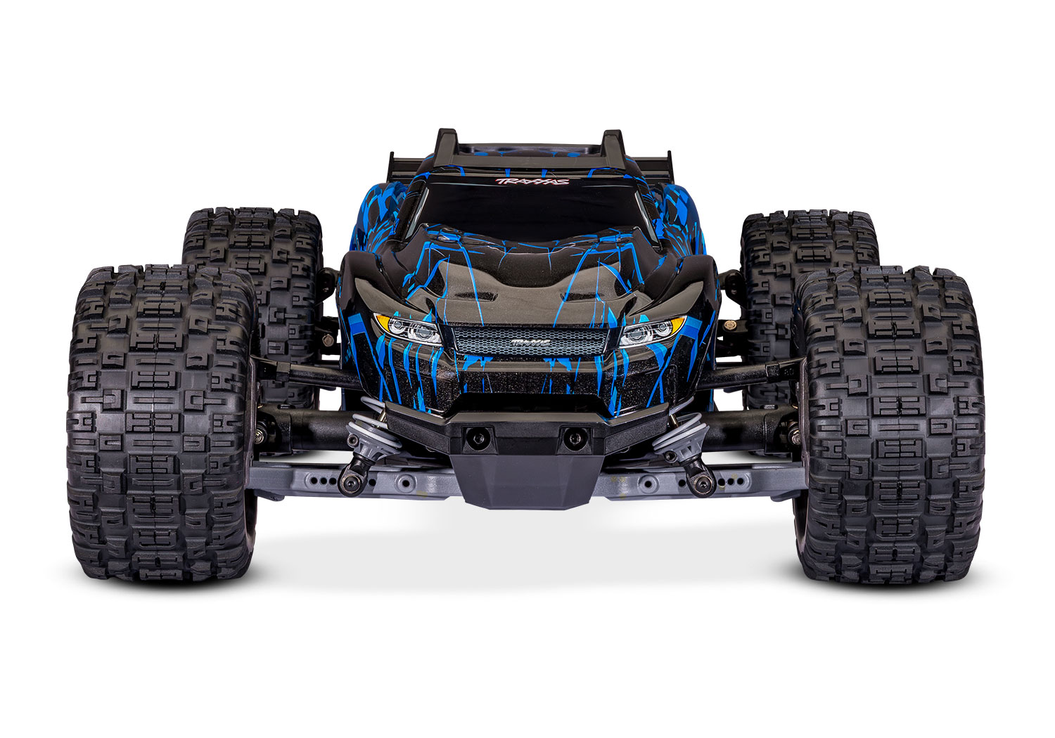 TRX67464-4-BLUE Traxxas Rustler 4X4 HD VX3 Brushless, Blue - Afbeelding 4