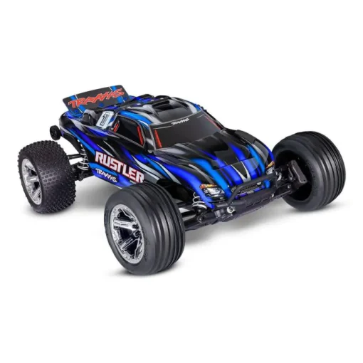TRX37354-4BLUE Traxxas Rustler 2WD BL-2s HD BLUE