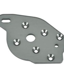 TRX10259-GRAY Plate, motor, 6061-T6 aluminum (gray-anodized)