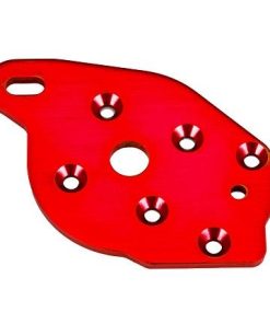TRX10259-RED Plate, motor, 6061-T6 aluminum (red-anodized)