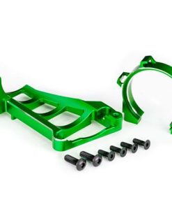 TRX10261-GRN Motor mounts (front & rear) (green-anodized 6061-T6 aluminum)/ 3x10mm CCS (with threadlock) (4)/ 4x12mm BCS (with threadlock) (2) (for use with #3461 motor)