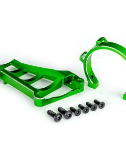 TRX10262-GRN Motor mounts (front & rear) (green-anodized 6061-T6 aluminum)/ 3x10mm CCS (with threadlock) (4)/ 4x12mm BCS (with threadlock) (2) (for use with #3483 motor)