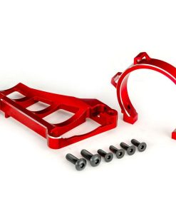 TRX10262-RED Motor mounts (front & rear) (red-anodized 6061-T6 aluminum)/ 3x10mm CCS (with threadlock) (4)/ 4x12mm BCS (with threadlock) (2) (for use with #3483 motor)