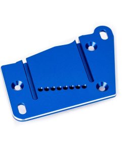 TRX10263-BLUE Motor mount cap, 6061-T6 aluminum (blue-anodized)