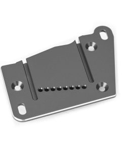 TRX10263-GRAY Motor mount cap, 6061-T6 aluminum (gray-anodized)