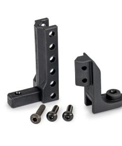 TRX10351 Hitch, boat trailer (top & bottom)/ 3x12mm BCS (black stainless) (2)