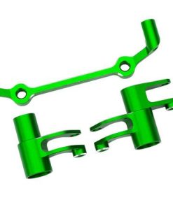 TRX10543-GRN Steering bellcranks, drag link (green-anodized 6061-T6 aluminum)/ 5x8x2.5mm ball bearings (2)/ 6x10x3mm ball bearings (2)/ hardware