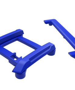 TRX10717-BLUE Skid plate (roof)/ tailgate protector (blue)/ mounts (2)/ 3x8mm BCS (7) (fits #10711 body)