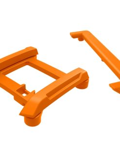 TRX10717-ORNG Skid plate (roof)/ tailgate protector (orange)/ mounts (2)/ 3x8mm BCS (7) (fits #10711 body)