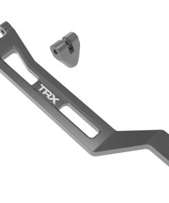 TRX10726-GRAY Battery hold-down, hold-down post (gray-anodized 6061-T6 aluminum)/ 3x15mm BCS (with threadlock) (1)
