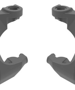 TRX10732-GRAY Caster blocks (c-hubs), left & right (gray)