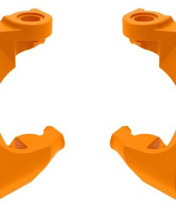 TRX10732-ORNG Caster blocks (c-hubs), left & right (orange)