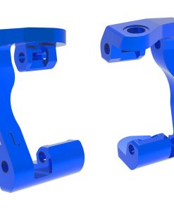 TRX10733-BLUE Caster blocks (c-hubs), 6061-T6 aluminum (blue-anodized) (left & right)