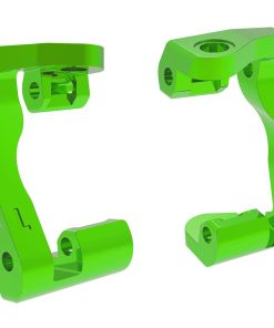 TRX10733-GRN Caster blocks (c-hubs), 6061-T6 aluminum (green-anodized), left & right